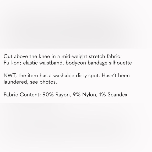 BCBGMAXAZRIA Women's Alexa Sweater Skirt Size XXS in Gardenia - Picture 5 of 5